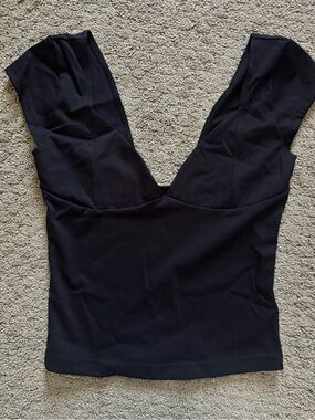 Amazon Black V-Neck Top